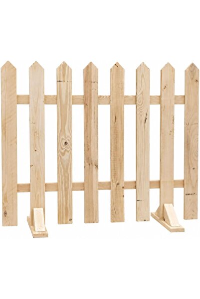 Egardenkart Wooden Picket Fence - 80x100cm | Decorative Garden Fence with Sta...