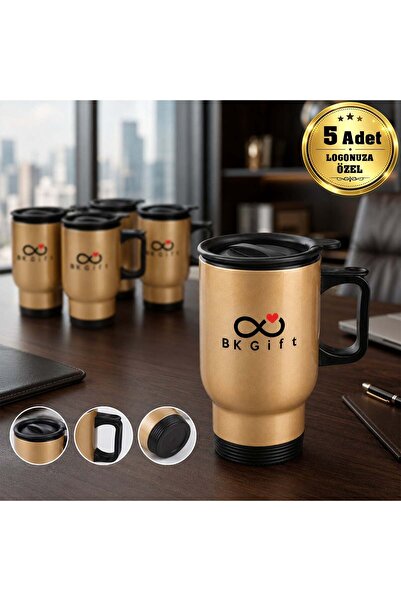 Bk Gift Personalized with Your Logo, 5 Pieces of Steel Handled Thermos Cups, ...