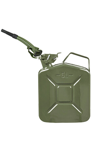 Generic 5L Metal Gas Can â€“ Heavy-Duty Fuel Storage Solution (With spout Noz...