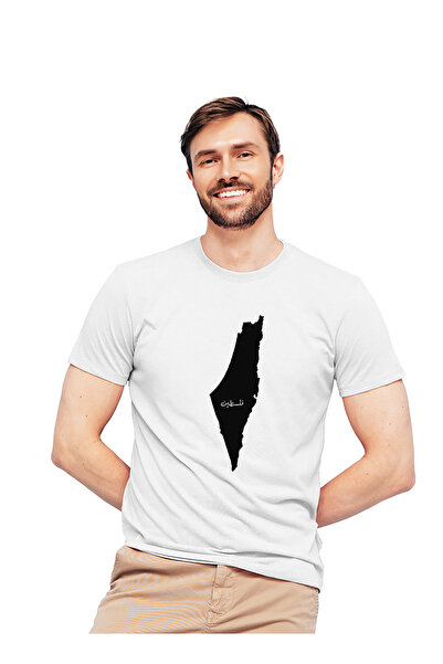 Generic Fashion World High Quality Palestine Map Design Printed Cotton T-Shirt