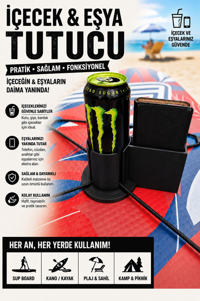 Formera Sup - Paddle Board Telefon ve Bardak tutucu Aksesuar