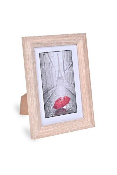 OEM Ramă foto decorativă cu efect de lemn, model 10x15cm