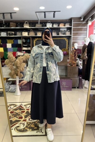 HÜMEYRA BUTİK Scuba Flared Skirt