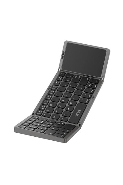 Vidvie KB03 Portable Wireless Foldable Keyboard, Bluetooth 5.1, 64 Keys – Black