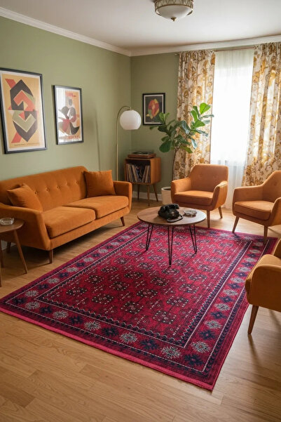Fenomen Carpet Afgan Koleksiyonu Kök Boyalı Geleneksel Vintage Halı