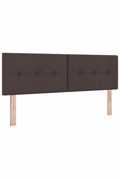 vidaxl Cap de pat cu înălțime ajustabilă Maro închis 160 cm țesătură