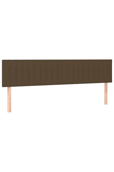 vidaxl Tăblii de pat, maro închis, 160x5x78/88 cm, textil