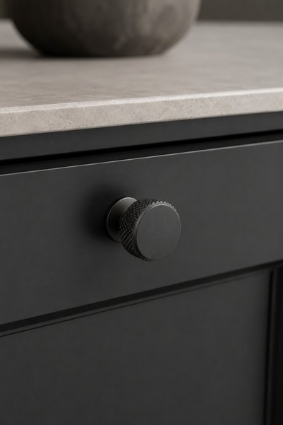 Damla Beste Model Button Handle - Black