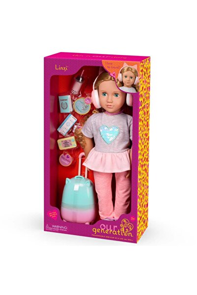 Our Generation Papusa Linzi cu accesorii de calatorie, Our Generation, 46 cm
