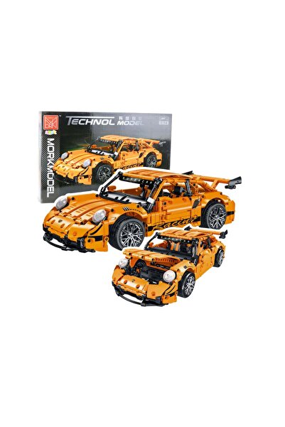 LEAN Set de construcție Mașină de curse GT, Portocaliu, 1:14, 1268 piese, 23706