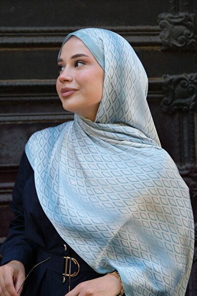 diorel V Monogram İpek Vual Şal-Mint Yeşili