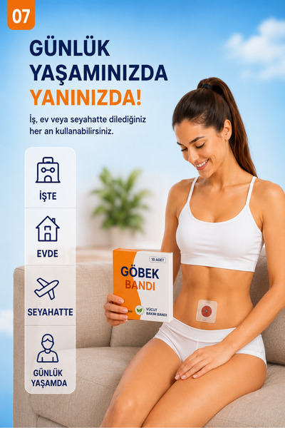 Dihamer Fit Göbek Bandı Bitki Özlü Göbek Bandı 10'lu Günlük Bakım Serisi