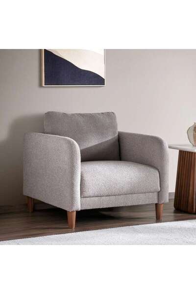 PAN HOME BATLENO SINGLE SEATER SOFA - DARK BROWN