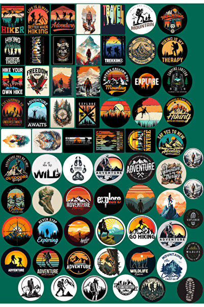 TELLGRAF Adventure Themed Sticker Set (21X30 cm 1 Set)