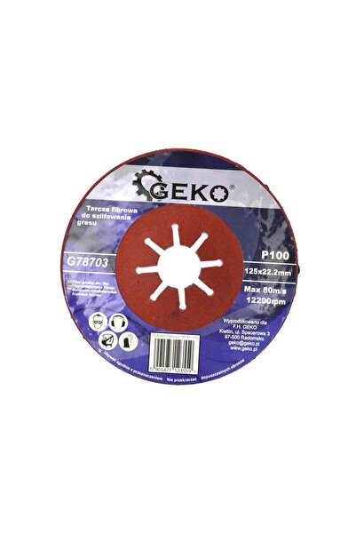 GEKO Disc abraziv din fibră 125 mm, G 78703