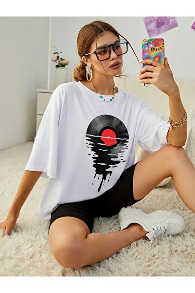 classy moda Unisex πολύχρωμο μπλουζάκι με στάμπα Oversize Streetwear Άνετη εφ...