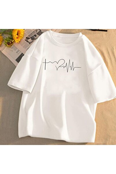 bellanova Unisex πολύχρωμο μπλουζάκι με στάμπα Oversize Streetwear Άνετη εφαρ...