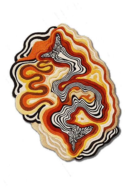 Rugs Modern Halı SDTAMOR Şekil Desenli Modern Dokuma Taban Dekoratif Halı sdt...