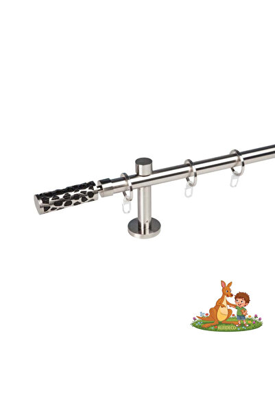 KLEIDECO Galerie simpla perdea SWITZERLAND, Metal, Diametru 20 mm, Capete BAS...
