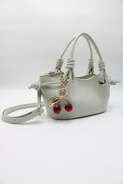 LASSO Women's Mint Knot Detailed Crossbody Hand and Shoulder Bag with Cherry ...