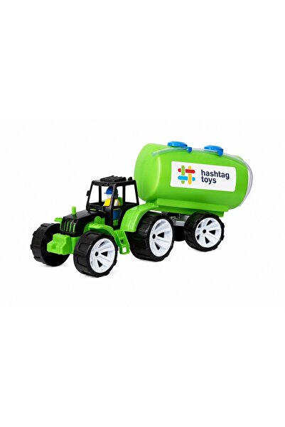 Hashtag Toys Tractor cu cisternă - 2 culori disponibile