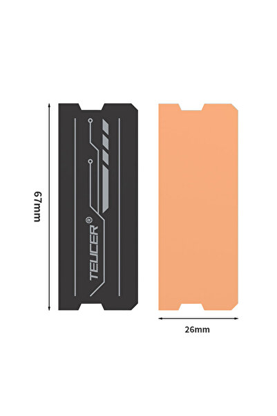 Choice 2pcs TEUCER Graphene Laptop RAM Heatsink, Dual-Layer Graphene and Copp...