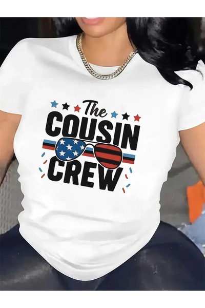 Astogria13 تي شيرت بأكمام قصيرة للتجمعات العائلية، تصميم وطني من The Cousin C...