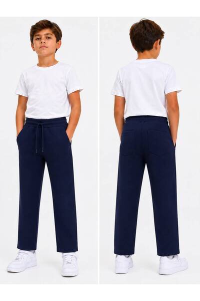 Dıgıl Kids Ribanalı Eşofman Altı Pantalon Likralı İlkokul Orta Okul 2 İplik K...
