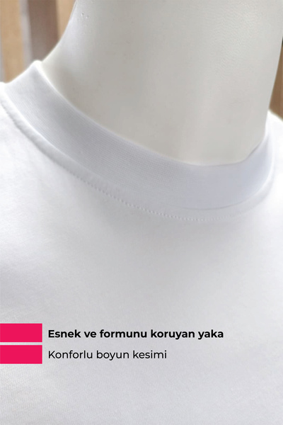 giftcrea Bandırma Vapuru Printed White Crew Neck T-Shirt Oversize - 100% Cotton Unisex