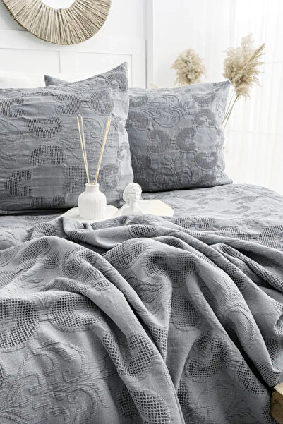 colezium Şaheser Home Collection Bedspread Double Size It Anthracite