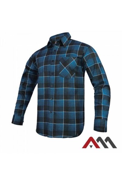 Artmaster Cămașă de lucru din flanelă Modar, bumbac, albastru / negru, mărime...