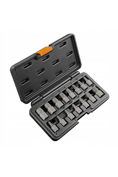 NEO Tools Set complet extractoare NEO pentru șuruburi și prezoane rupte, 15 p...