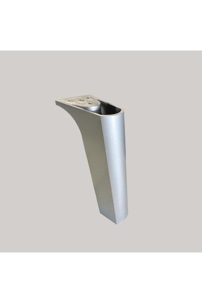 OEM Picior mobilier H120 mm, inclinat, argintiu