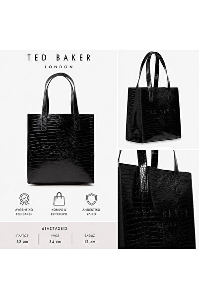 Ted Baker Reptcon Croc Effect Small Icon black