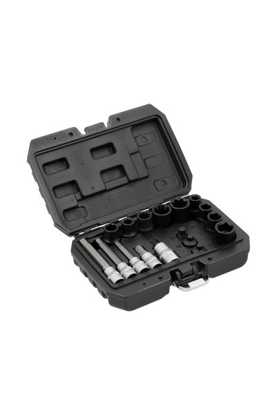 yato SET DE SCULE PENTRU ETRIERE 1/2 3/8 17 piese YT-06812