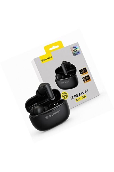 Blavec Căști traducătoare negre TWS BW-08 cu AI pentru Motorola Moto G77 5G