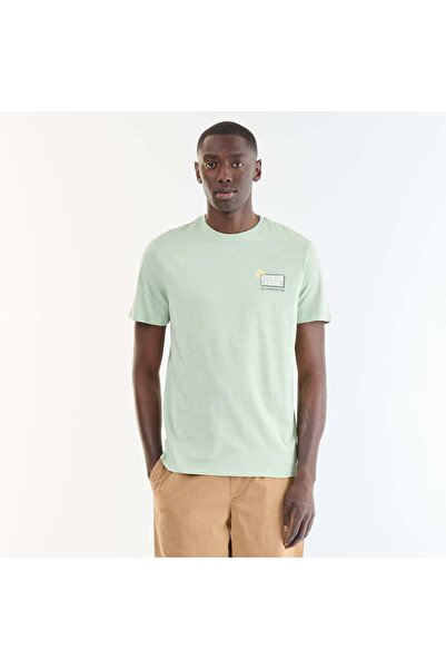 KIABI Short-sleeved graphic print T-shirt GREEN