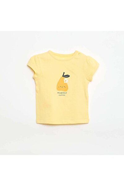 KIABI Jersey T-shirt with short sleeves YELLOW