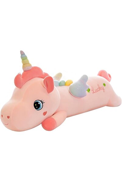 OEM Jucarie de plus, Unicorn tip perna, roz, 70 cm