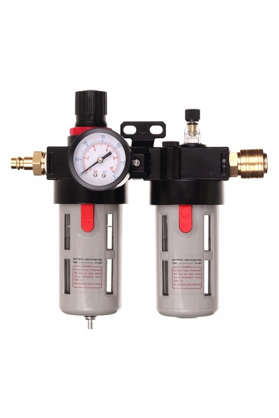 TC Technic Reductor de presiune 1/2″ cu filtru, decantor și uleiometru pentru...