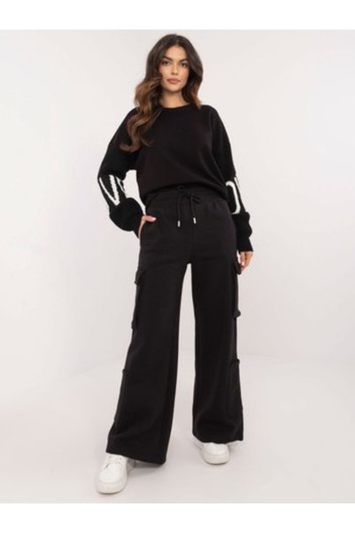 Sublevel Women's Pants, Sublevel, Cotton, Black, model D10608BC62434A2