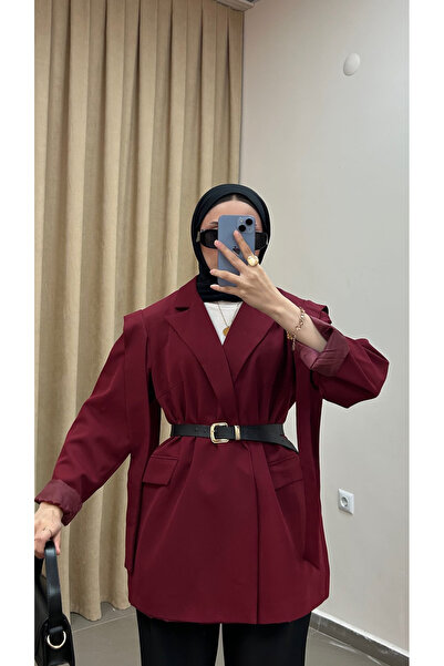 Ayfa Kuşaklı oversize blazer ceket