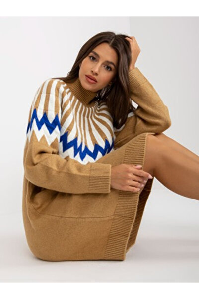 rue parıs Rochie Dama, RUE PARIS, Acril, Rochie oversize, Camel, model LC-SK-...