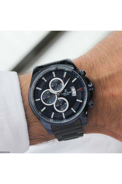 Daniel Klein ساعة يد رجالية بحزام فولاذي DK352559