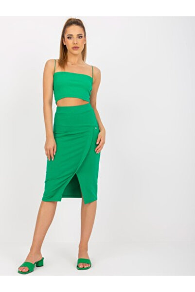 Basic Feel Good Дамска пола, BASIC FEEL GOOD, Памук, Зелен, модел RV-SD-7847.80