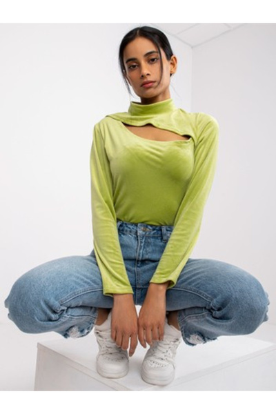 Italy Moda Bluza Dama, ITALY MODA, Poliester, Maneca lunga, Lime, model DHJ-B...