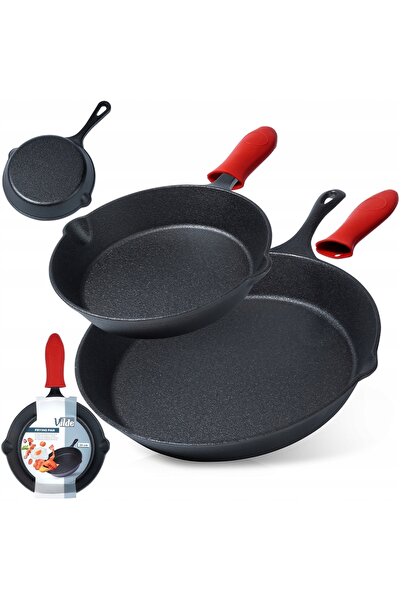 Vilde 2x Tigaie pentru gaz, inducție, grătar, focar, pentru cuptor 20-30 cm