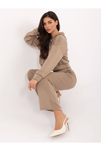 rue parıs Compleu Dama Maneca lunga, Elegant, RUE PARIS, Bej Casual Model IT-...