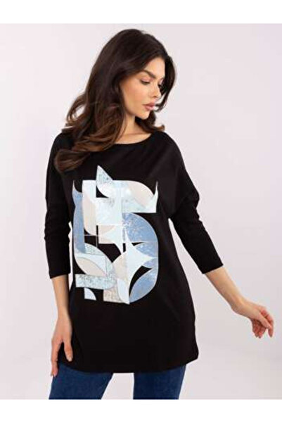CALİMERA Bluza Dama, Calimera, Bumbac, Maneca 3/4, Negru, model CLM-BZ-0043.86