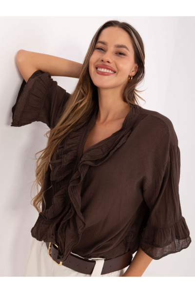 Italy Moda Camasa Dama Maneca 3/4, Boho, ITALY MODA, Maro Eleganta Office Mod...